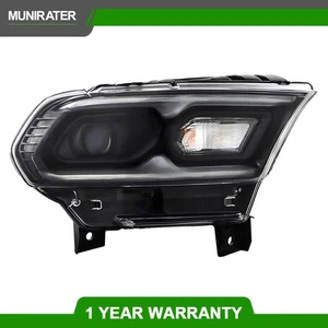 Right/RH Headlight LED Black w/Halogen Turn Signal For durango 2021-2023 - Picture 1 of 13