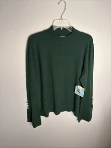 CeCe Pullover Pulli Damen XL lang Glockenärmel alpingrün Neu mit Etikett - Bild 1 von 10