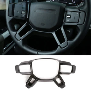Matte Black ABS Steering Wheel Panel Trim For Land Rover Defender 90 110 2020-23 - Imagen 1 de 12