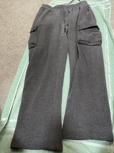 Hasband Casual Joe Gray 6 Pocket Drawstring Sweat Pants Size 32 - Picture 1 of 6