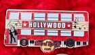 Hard Rock Cafe Pin Hollywood blvd DOUBLE DECKER TOUR BUS hat lapel logo car 