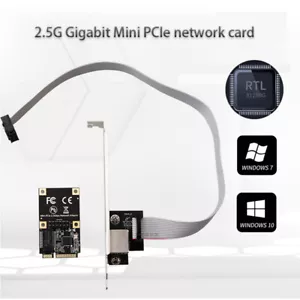 Ethernet adapter 2.5G Gigabit Mini PCIe electrical port network card RJ45 server - Picture 1 of 6