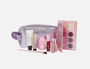 Ulta 8-teiliges Make-up Geschenkset mit lila violett Teen Trendy Kosmetiktasche - Bild 1 von 9