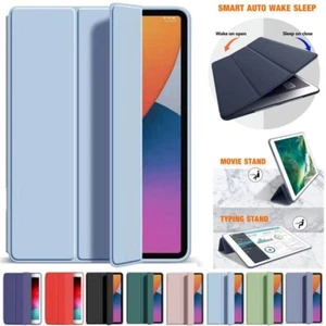 For iPad Mini 1 2 3 4 5 6th Case Smart Leather Silicone Shockproof Stand Cover - Picture 1 of 31