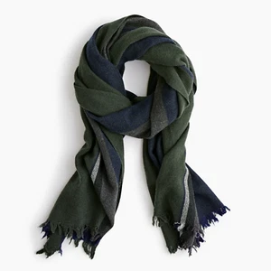 J Crew Wollmischung Schal in Pinie Navy K2355 - Bild 1 von 1