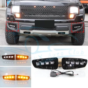 Pair Daytime Running Lights LED DRL Fog Lamp c For Ford F-150 Raptor 2009-2014 - Picture 1 of 9
