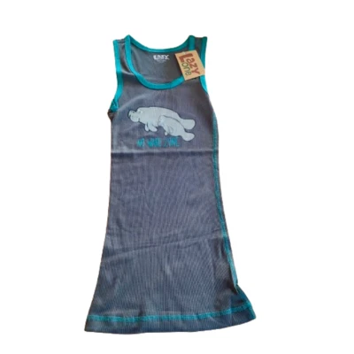 Lazyone Women Pyjama Tank Sleeveless PJ Tops T-Shirts Nightwear Cotton D114 - Image 1 of 3