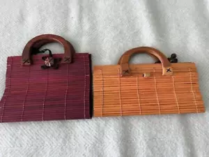 2 stunning never used bamboo handbags. Stylish and in perfect condition - Picture 1 of 10