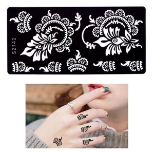 Henna Tattoo Schablone Airbrush Stencil Blume Ornamente Kina Dövme - Bild 1 von 3