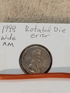 1998 Wide AM Plus Rotated Reverse On The Same Coin - Picture 1 of 4