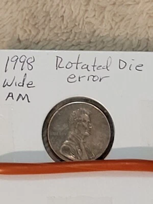 1998 Wide AM Plus Rotated Reverse On The Same Coin - Image 1 of 4