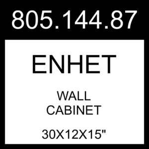 IKEA ENHET Wall Cabinet White 30x12x15" 805.144.87 - Picture 1 of 1