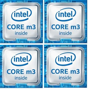 Intel Core m3 7th Gen CPU Sticker Samsung SSD Gold PC Laptop Notebook QTY 1 - Picture 1 of 3