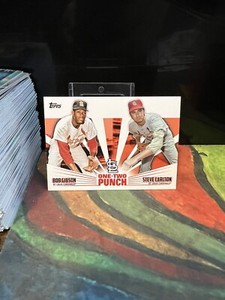 2023 Topps Series 1 One-Two Punch Bob Gibson Steve Carlton 12P-22 - Cardinals