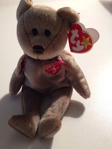 "SIGNATURE BEAR" TY ORIGINAL BEANIE BABY 1999 MWMT - Picture 1 of 5
