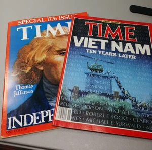 2 Time Magazines April 1985 Vietnam 10 yrs later Jul1976 Special 1776 Jefferson - Bild 1 von 9
