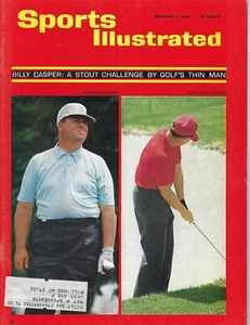 1966 2/7 Sports Illustrated magazine golf Billy Casper Bob Hope VG - Picture 1 of 2
