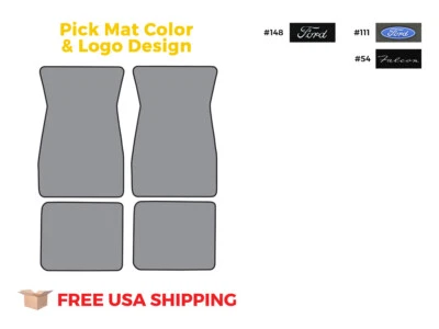 FITS 1967-1970 Ford Falcon Floor Mat 4pc Loop - Image 1 of 4