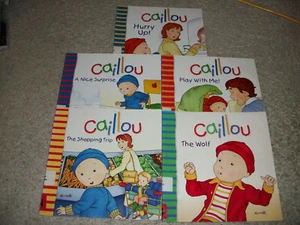 Caillou Book Lot of 5 (PB) **Good** EX-LIBRARY - Picture 1 of 1