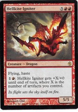 Hellkite Igniter *FOIL Rare* Magic MtG x1 Mirrodin Besieged SP