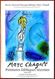 Marc Chagall Jacobs Ladder Rare Original Mourlot Stone Lithograph Ltd Ed 1977 - Picture 1 of 1