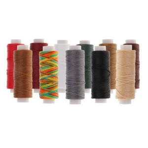 1 Spool Waxed Polyester Flat Braided Thread/Cord 25 Metres - Picture 1 of 25