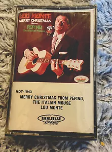 Lou Monte: Merry Christmas From Pepino The Italian Mouse SEALED RARE Cassette - Picture 1 of 3