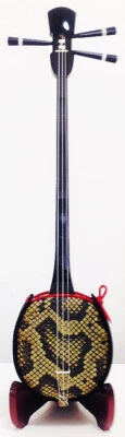 Shamisen Okinawa Ryukyu Sanshin With 14 Pieces Set for beginners - Image 1 of 4