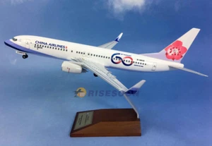 1:130 31CM RISESOON CHINA AIRLINES BOEING 737-800 Airplane ABS Plastic Model - Picture 1 of 2