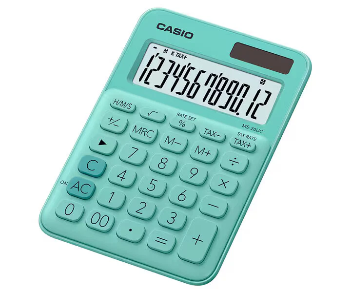 "NEW" Mini Desktop Casio Colored Calculator MS-20UC - Image 1 of 4