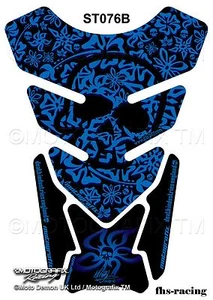 ST076B , MOTOGRAFIX - Tankpad , Tankprotektor , Skull Flower ,Streetfighter - Bild 1 von 1