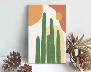 Paint By Numbers DIY Painting Kit 20x30 Framed CACTUS PLANT Beginners AU - Picture 1 of 8