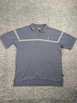 Camisa Adidas masculina média azul umidade pavio polo golfe preppy casual manga curta - Imagem 1 de 4