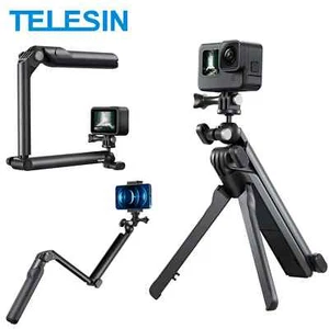 4 Wege Selfie Stick Stativ Handgriff Stange für GoPro Hero/Insta360 DJI Action Cam - Bild 1 von 8