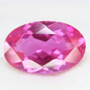 25+ Ct Certified Loose Gemstones Oval Cut Pink Sapphire Natural Gems - Picture 1 of 4