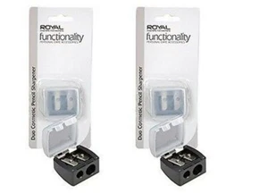 Royal Duo Cosmetic Pencil Sharpener with Lid x 2 Sealed - Picture 1 of 3