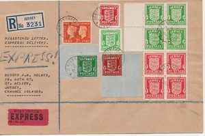 Trikot Einschreiben Briefumschlag gebraucht am 30.09.1942 sehr schön - Bild 1 von 2