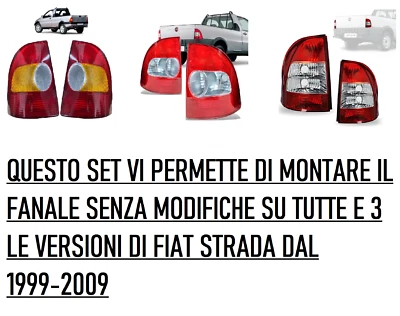 PAIR OF COMPLETE HEADLIGHTS FOR FIAT ROAD FROM 1997 TO 2010 STOP HEADLIGHT - Image 1 of 4