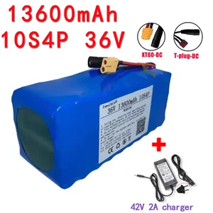 36V 13.6Ah 10S4P Li-Lon Battery Pack with 42V 2A Charger 500W for Electronics - Picture 1 of 15
