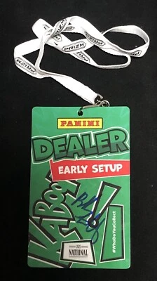 Bubba Watson Signed 2023 NSCC "THE NATIONAL" Dealer Badge JSA COA Masters Panini - Image 1 of 4