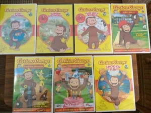 NEW (8) sealed Curious George DVDs PBS kids Emmy award winning! Episode lists! - Bild 1 von 11