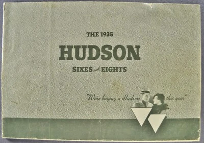 Catálogo Hudson 1935 convertible cupé Brougham Coach Club sedán bonito original 35 Foto 1 de 4