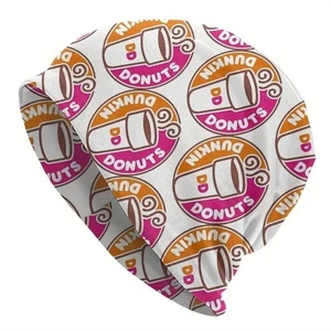 Cappello berretto Dunkin' Donuts logo su bianco morbido elasticizzato unisex - Foto 1 di 4
