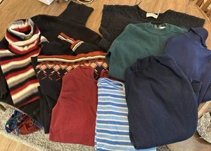 9 Pc Vintage Sweater Top Blouse Lot 60s 70s 80s Small Medium Mixed  - Picture 1 of 9