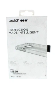 Tech21 Evo Mesh Case for iPhone 5s / iPhone 5 Clear / SE 1st Generation Clear - Picture 1 of 4