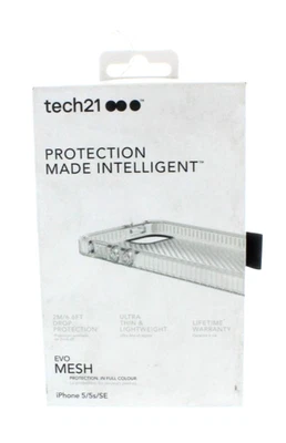 Tech21 Evo Mesh Case for iPhone 5s / iPhone 5 Clear / SE 1st Generation Clear - Image 1 of 4