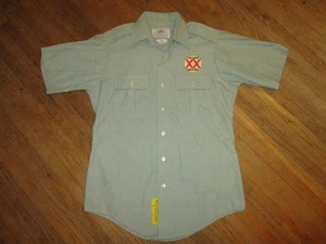 CAMISA DE TRABAJO DE CERVEZA DOS EQUIS XX de colección Delivery Guy Parche Uniforme 15 PEQUEÑA/MEDIANA - Imagen 1 de 5