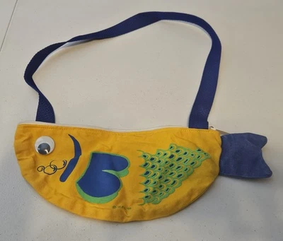 Vintage Fish Shoulder Bag by Nice Ideas Circa 1996 with Wiggle Eye - Image 1 of 4