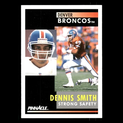 Dennis Smith #47 1991 Pinnacle Denver Broncos Football Card NFL - Image 1 of 3