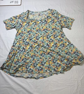 Blusa mujer Lularoe manga corta multicolor talla mediana - Imagen 1 de 4